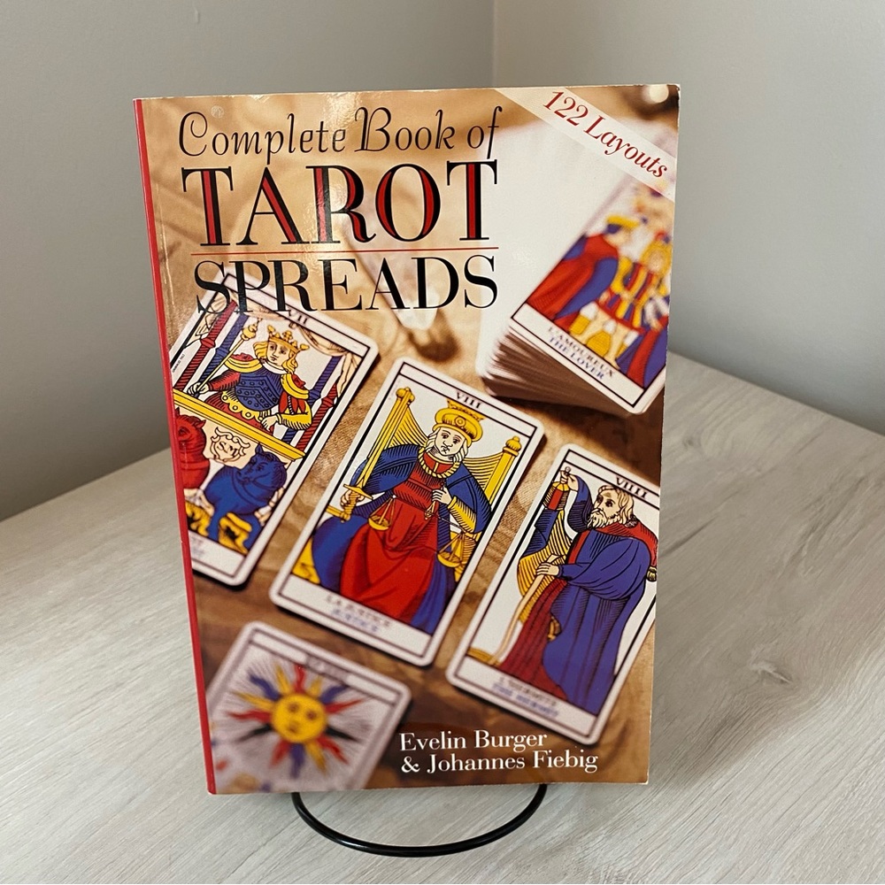 Tarot Spreads Book Fiebig Bürger 1997 PB Divination Guide Spiritual Study Read
